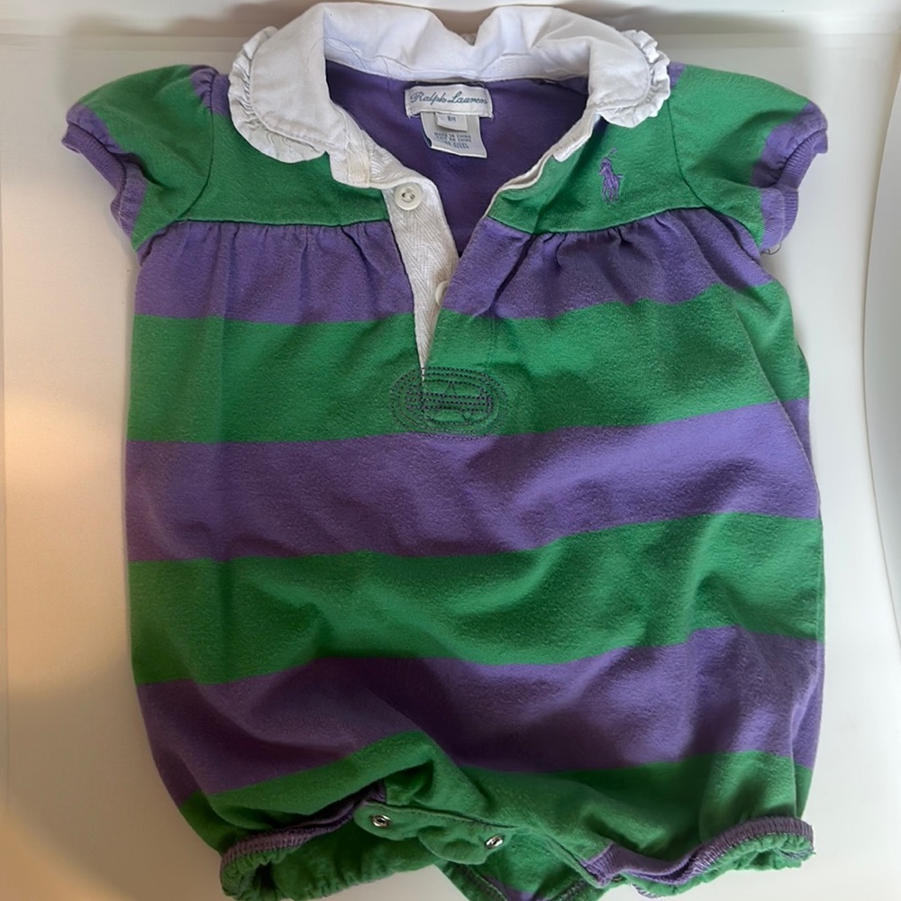 Baby girls Ralph Lauren Polo outfit —6m